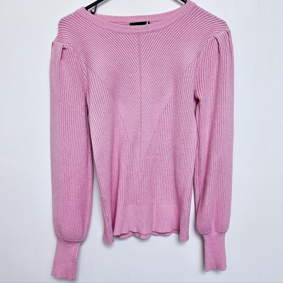 Vici Bubble Over Pink Small Ribbed Bishops Puff Sleeve 100% Algodon  Cotton - Picture 2 of 13